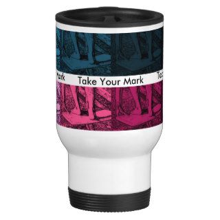 Swimming "Take Your Mark" Travel Mug