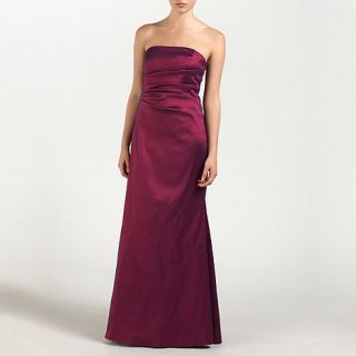 Ariella London Wine Alissa Taffeta long dress