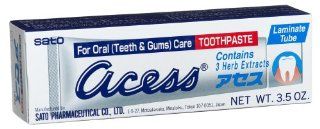 Sato Acess Toothpaste, 3.5 ounce Boxes (Pack of 3) Health & Personal Care