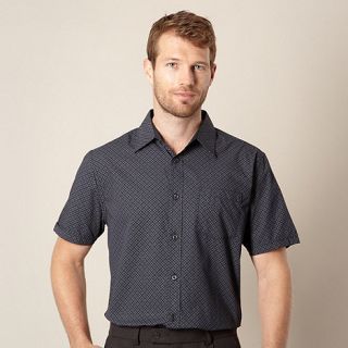 Thomas Nash Navy geometric shirt