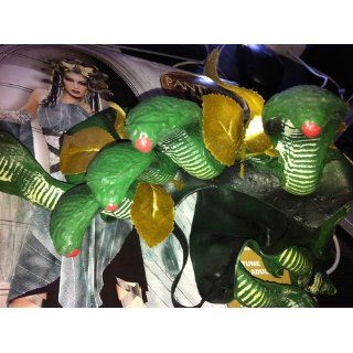 Paper Magic Medusa Serpent Monster Costume, Green/Gray, Small Clothing
