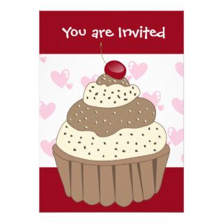 Cupcake party Invitation