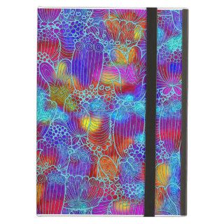 Neon Rainbow Flower Collage Tile 262 iPad Cases