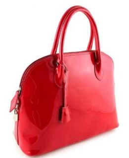 Patent Italian Leather Bags Designer Inspired Louis Vuitton Made in Italy Handbag   Red Clothing