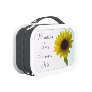 Sunflower Wedding Day Survival Kit Box Lunchbox