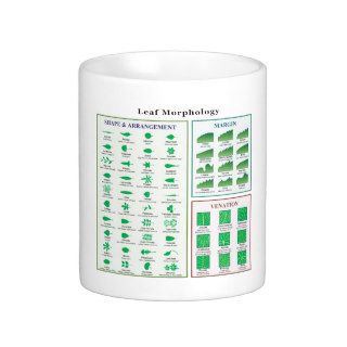 Leaf Morphology Chart Mugs
