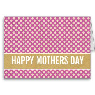 Purple Dots Happy Mothers Day Background Card