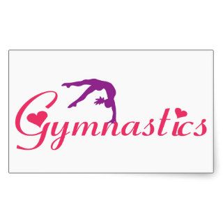 Gymnastics Love Sticker