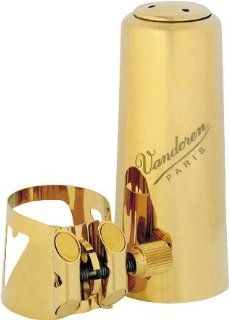 Vandoren LC07M Optimum Alto Sax Gold  Gilded Ligature and Cap Musical Instruments