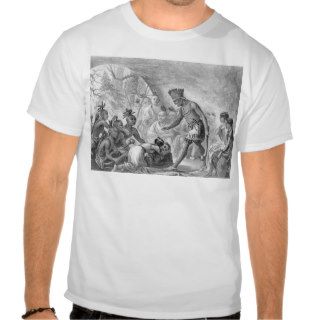 Captain Smith rescued by Pocahontas Tee Shirt