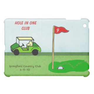 Golf Hole In One Club Personalized Bragging Rights iPad Mini Cases