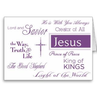 JESUS Savior & Good Shepherd Christian Note Card