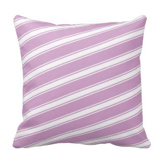 Lavender Purple Stripes Pillow Pattern Home Decor