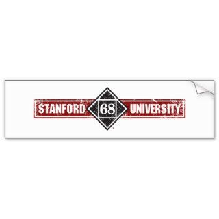 Stanford University Class of 68 Distressed Diamond Bumper Sticker