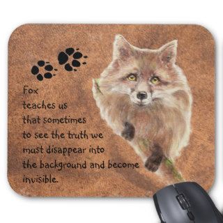 Fox, Animal Totem, Spirit Guide, Symbol Mouse Pad
