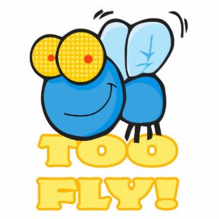 silly cute cartoon fly character TOO FLY.ai Acrylic Cut Out