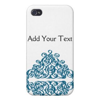 Moroccan Blue Triangle Tile iPhone 4/4S Covers