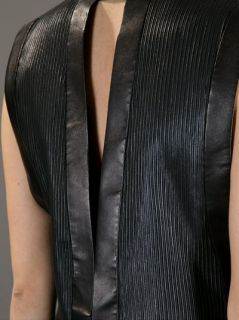 Saint Laurent Leather Shift Dress