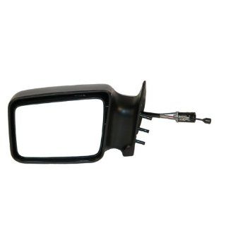 1984 1990 Dodge Caravan, Plymouth Voyager, Grand Voyager, Grand Caravan Manual Remote Cable Black paint to match Non Folding Fixed Rear View Mirror Left Driver Side (1984 84 1985 85 1986 86 1987 87 1988 88 1989 89 1990 90) Automotive