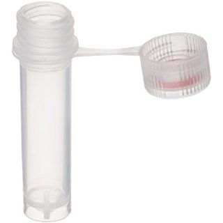 Simport Micrewtube T332 6 Polypropylene Self Standing Tube with O Ring Seal and Non Screwed and Non Graduated Attachment Cap Loops, Non Sterile, 2ml Volume (Case of 1000) Science Lab Micro Centrifuge Tubes