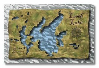 All My Walls NOR00009 Leech Lake Map 2   Outdoor Recreation Topographic Maps