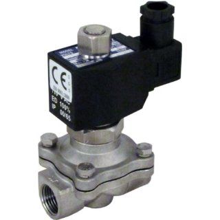 12v DC 16mm 3/8" NPT Normally Closed Stainless Steel Viton 2 Way Solenoid Valve 