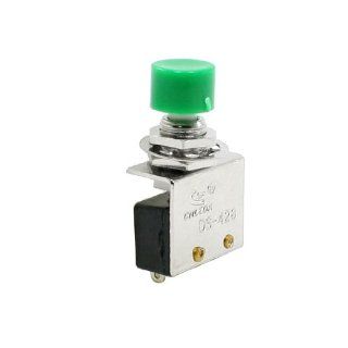 AC 250V 3A N/O Normally Open Momentary Pushbutton Switch 8mm Green