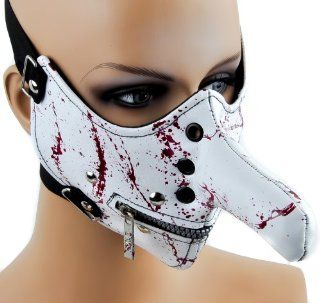 Long Nose Bloody Bondage Mask w/ Zipper Mouth  Other Products  