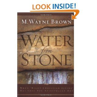 Water from Stone When "Right Christian Living" Has Left You Spiritually Dry M. Wayne Brown 9781576834718 Books