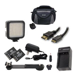 JVC GZ VX815 Camcorder Accessory Kit includes SDC 26 Case, HDMI6FM AV & HDMI Cable, LED 70 On Camera Lighting  Camera & Photo