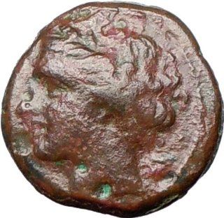SYRACUSE Sicily 275BC King HIERON II Kore Persephone & Bull Ancient Greek Coin 