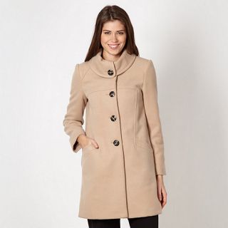 The Collection Beige button plain coat