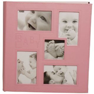 Baby Pink Quality Baby Girl Memory Photo Album   holds 240 4x6 pictures   Bookshelf Albums