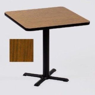Correll BXT24S 06 24 in Square Bar Cafe Table w/ 1.25 in Pressure Top, 29 in H, Oak/Black, Each Kitchen & Dining