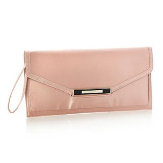 J by Jasper Conran Designer pink silk slotted clutch bag