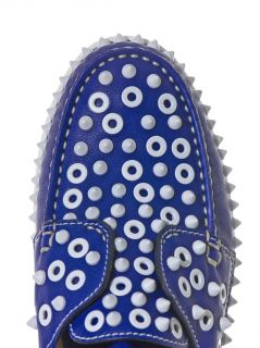 Yacht spiked leather boat shoes  Christian Louboutin  MATCHE