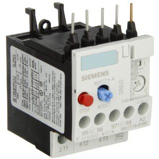 Siemens 3RU11 16 0HB0 Thermal Overload Relay, For Mounting Onto Contactor, Size S00, 0.55 0.8A Setting Range