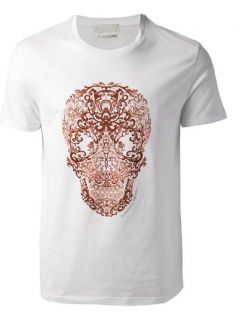 Alexander Mcqueen Lace Skull Print T shirt   Gente Roma