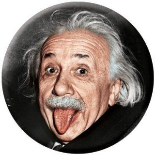 Albert Einstein Tongue Out Button 81328 Clothing