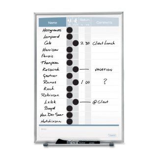 Quartet Matrix Magnetic In Out Board, 16 x 11 Inches, White (33703)  Dry Erase Boards 
