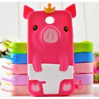 Hot Pink 3D Cute Lovely Cartoon Crown Pig Case Cover for Huawei T Mobile Astro Prism C8650 Cell Phones & Accessories