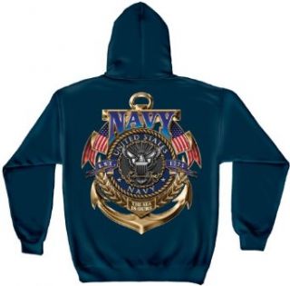 US Navy Hooded Sweatshirt The Sea Is Ours Clothing