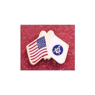 NEW GIFTUS U.S. USA U.S.A FLAG MASONIC LAPEL PIN MASON MASONIC LAPEL PIN TIE TACK, NEW, Masonic Logo Mason, Freemason Freemasons Free Mason Masons Masonic Masonry Freemasonry Past Masters' Emblem Shriner, york Scottish Rite, Grotto, movper, Craft Lod