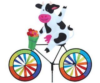 Cow Bicycle Spinner   (Wind Garden Products) (Outside Ornaments) Patio, Lawn & Garden