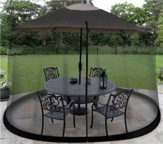 Garden Creations JB5678 Outdoor 9 Foot Umbrella Table Screen, Black  Patio Umbrellas  Patio, Lawn & Garden