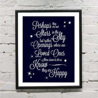 Perhaps They Are Not Stars Self Adhesive Print (M) Wall Saying Vinyl Lettering Home Decor Decal Stickers Quotes   Perhaps They Are Not Stars Ornament