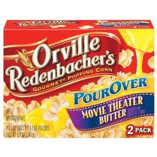 Orville Redenbacher's Gourmet Microwave Popcorn, Pour Over, Movie Theater Butter, 2 Count (Pack of 6)  Grocery & Gourmet Food
