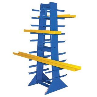 Beacon Double Sided Horizontal Bar Rack; Overall Width 30"; Overall Depth 30"; Overall Height 83 3/4"; Arm Levels 9"; Distance Between Levels 6"; Model# BDSHZ 4 Industrial Products