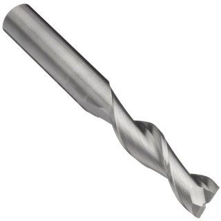 Melin Tool ALMG L Carbide Square Nose End Mill, Uncoated (Bright) Finish, 35 Deg Helix, 2 Flutes, 3" Overall Length, 0.2500" Cutting Diameter, 0.25" Shank Diameter