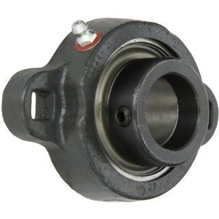 Browning VF2E 119M Intermediate Duty Flange Unit, 2 Bolt, Eccentric Lock, Regreasable, Contact and Flinger Seal, Ductile Iron, Inch, 1 3/16" Bore, 3 9/16" Bolt Hole Spacing Width, 4 7/16" Overall Width Flange Block Bearings Industrial &